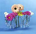 12-vial Clear Floral Arrangement