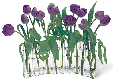 12-vial clear with tulips